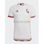 Belgien Fodboldtrøjer Udebanesæt World Cup 2022 Kort ærmer Belgien Fodboldtrøjer Udebanesæt World Cup 2022 Kort ærmer